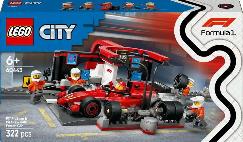 Product Image for LEGO City F1 depåstopp & depåteam med Ferrari bil 60443