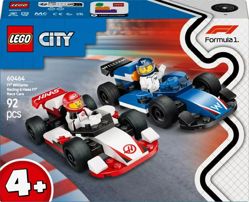 Product Image for LEGO City F1 Williams Racing & Haas F1 racerbilar 60464