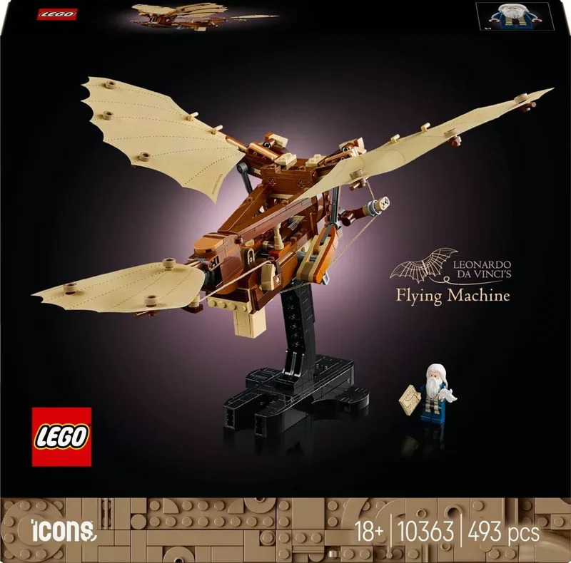 Product Image for LEGO Icons Leonardo da Vincis flygmaskin 10363