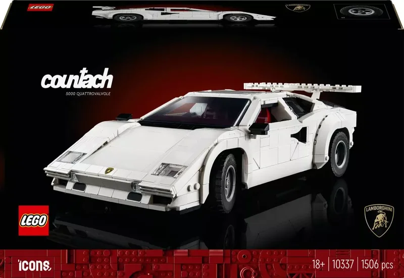 Product Image for LEGO Icons Lamborghini Countach 5000 Quattrovalvole 10337