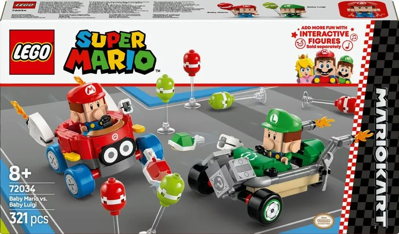 Product Image for LEGO Mario Kart: Baby Mario mot Baby Luigi 72034
