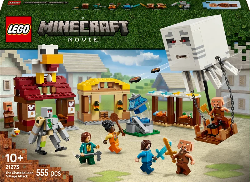 Product Image for LEGO Minecraft Byanfall med gastballong 21273