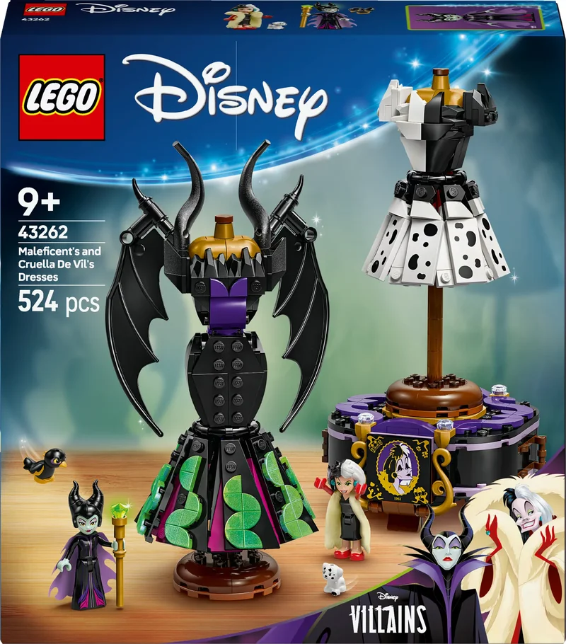 Product Image for LEGO Disney Classic Maleficents och Cruella de Vils klänningar 43262