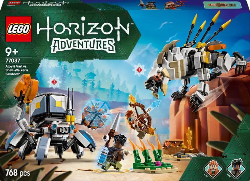 LEGO Horizon Aloy och Varl mot Sköldkryp och Sågtand 77037