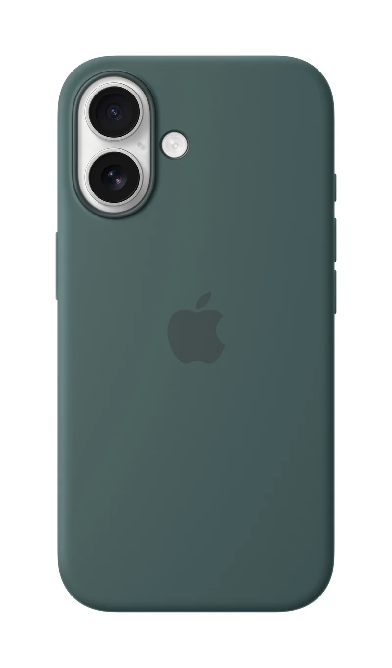 Product Image for Apple iPhone 16 Silicone Case / MagSafe - Lake Green