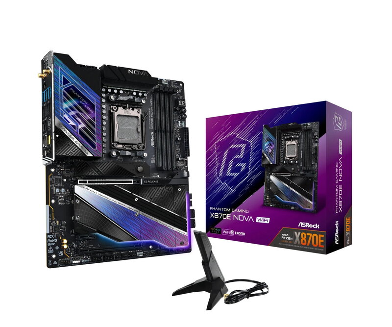 ASRock X870E NOVA WIFI (Fyndvara klass 1)