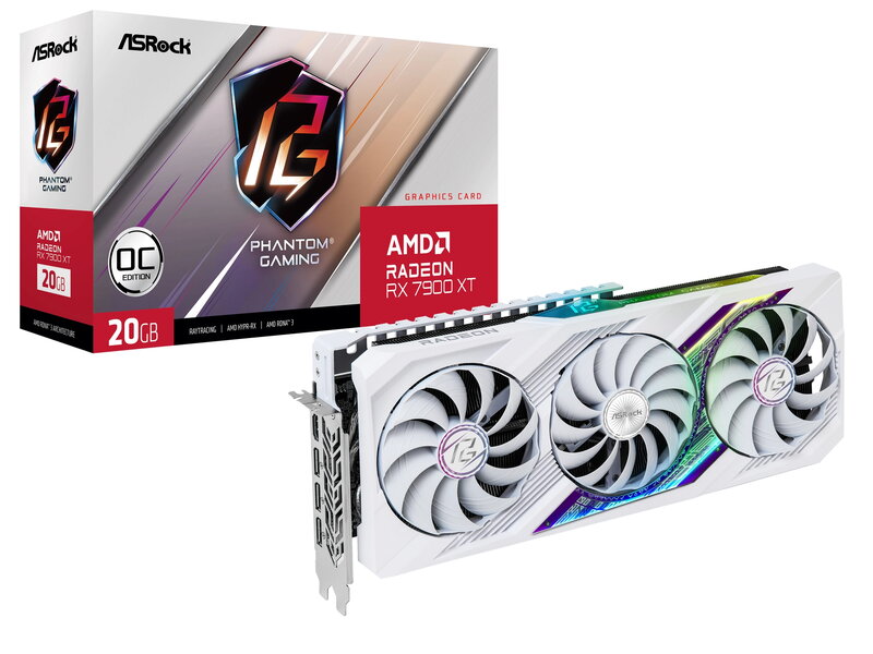 ASRock Radeon RX 7900 XT Phantom Gaming White 20GB OC (Fyndvara klass 3)