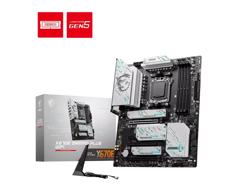 Product Image for MSI X670E GAMING PLUS WIFI - Socket AM5 | Webhallen