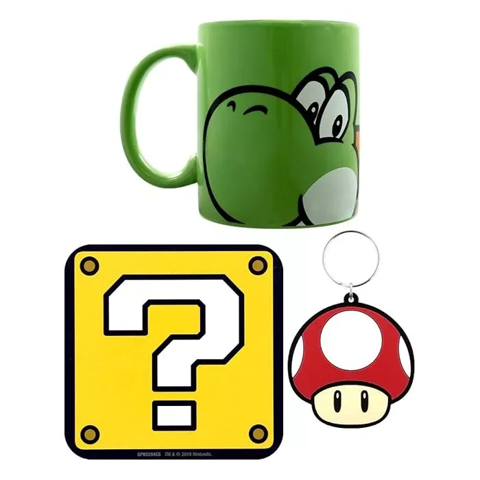 Product Image for Nintendo: Super Mario: Yoshi - Mug, Coaster & Keychain