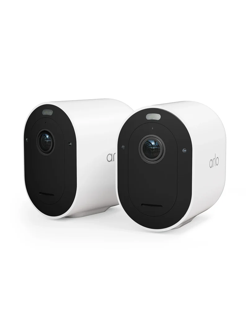 Product Image for Arlo Pro 5 2K+ Wire-Free Spotlight Security Camera 2-Pack - White - Nätverkskamera | Webhallen