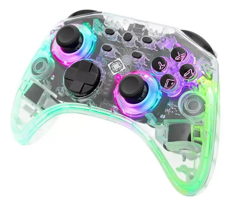 Product Image for Deltaco gaming Trådlös kontroll för Nintendo Switch / Makroknappar / RGB - Transparent - Nintendo Switch Kontroll | Webhallen
