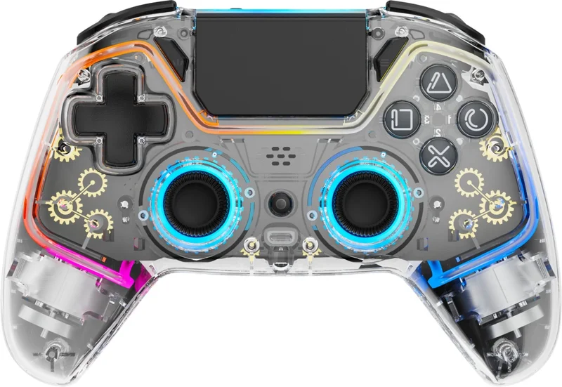 Product Image for Deltaco gaming Trådlös PS4 Pro handkontroll / RGB - Transparent - PS4 Kontroll | Webhallen