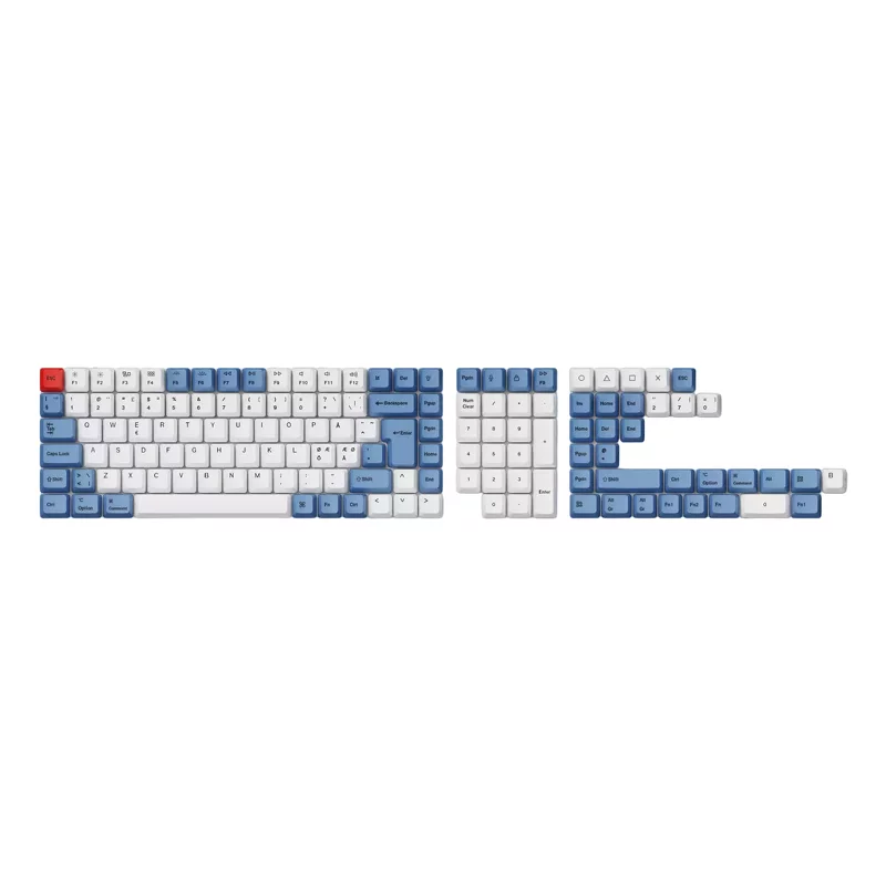 Product Image for Keychron PBT Full Keycap Set - Modern Blue 141 Keys ISO Nordic
