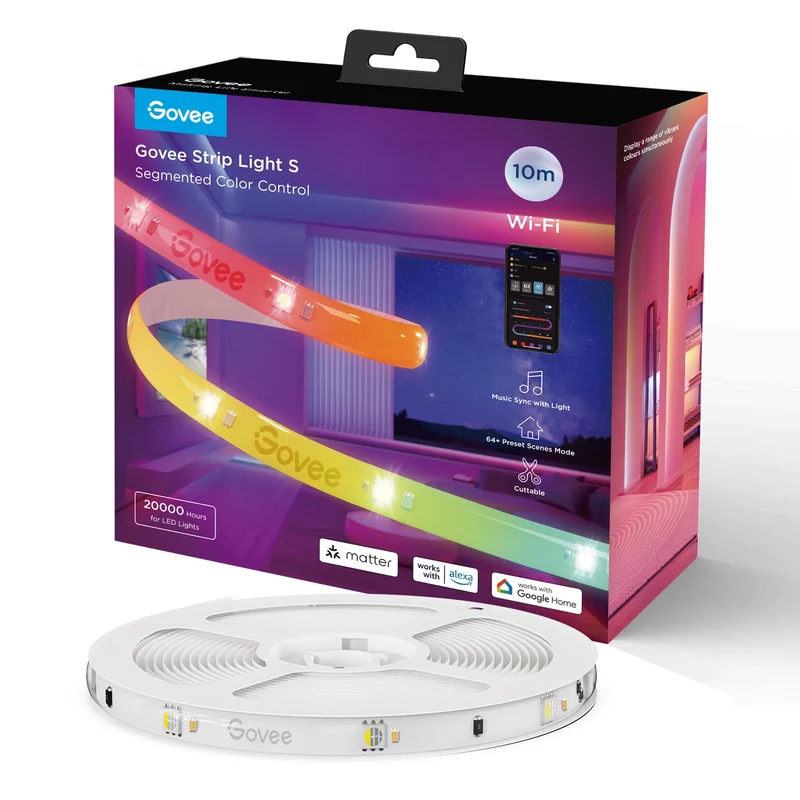 Product Image for Govee RGBIC LED Lightstrip 10 Meter - Gaming Belysning | Webhallen