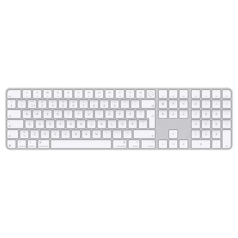 Product Image for Apple Magic Keyboard med Touch ID och Numerisk Keypad / Apple silicon - Vit - Tillbehör | Webhallen