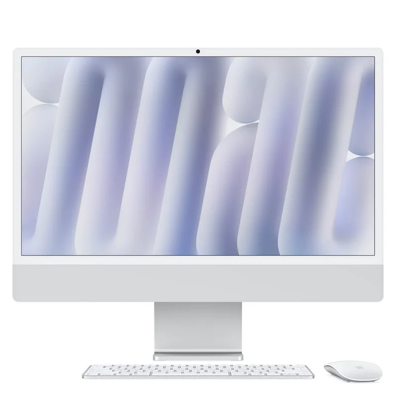 Product Image for Apple 24" iMac / Retina 4.5K / Apple M4 chip / 8-core CPU / 8-core GPU / 16GB / 256GB SSD - Silver - iMac | Webhallen