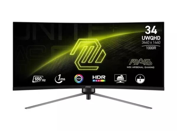 Optix MAG345CQR Curved / 34" / VA / 3440 x 1440 / 180 Hz (Fyndvara 1)