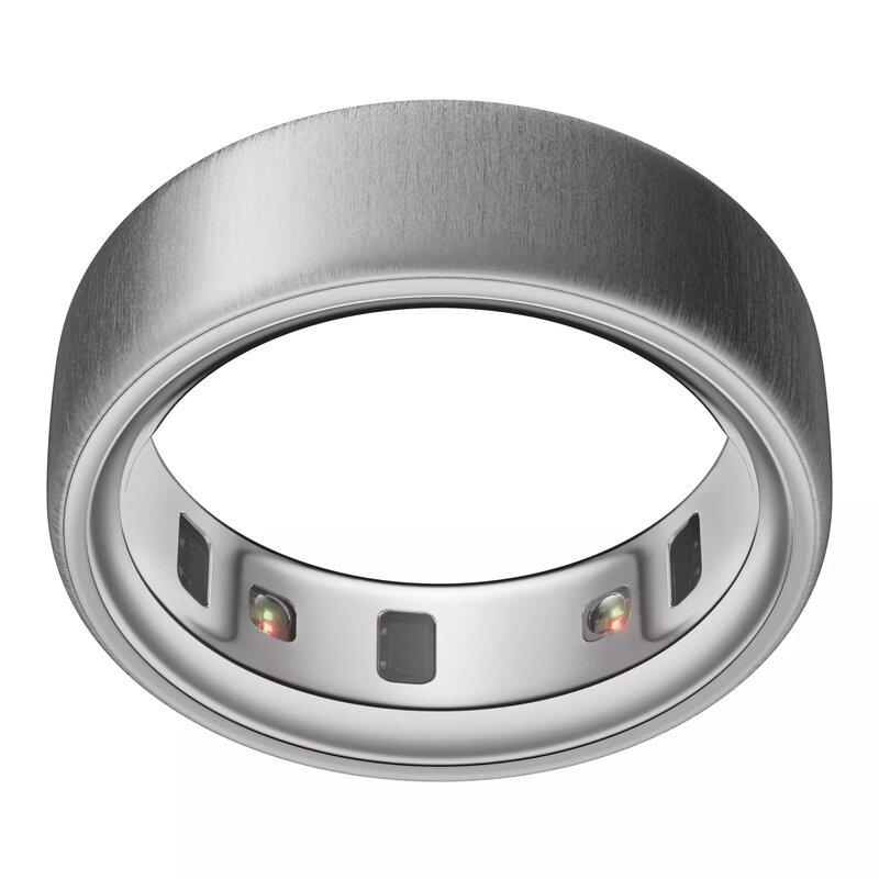 Oura Ring 4 Brushed Silver  Size 15