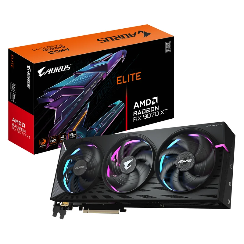 Product Image for Gigabyte Aorus Radeon RX 9070 XT ELITE 16GB - AMD Radeon | Webhallen