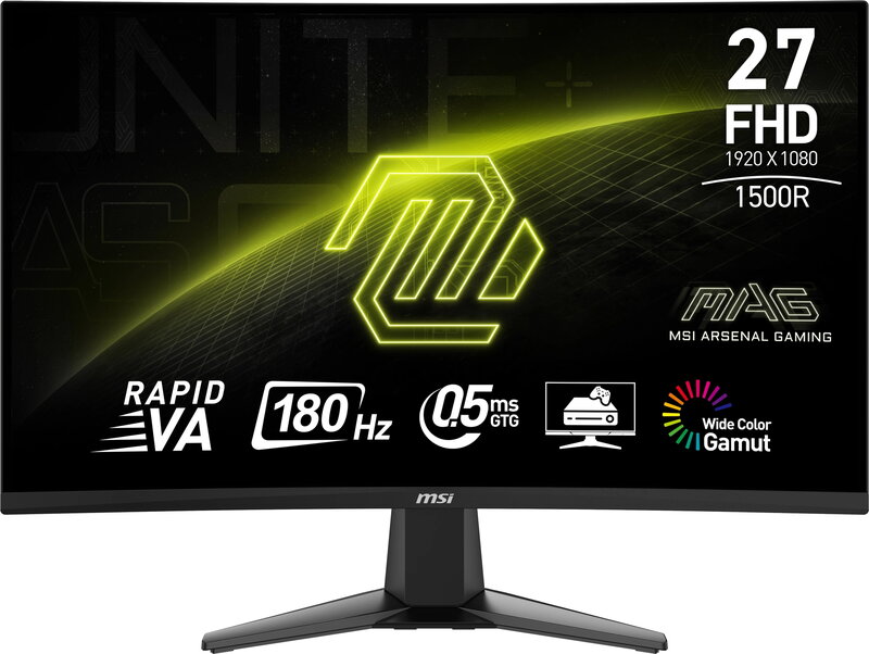 MSI MAG 27C6F 27" Curved Gaming Monitor (180Hz, 0.5ms)