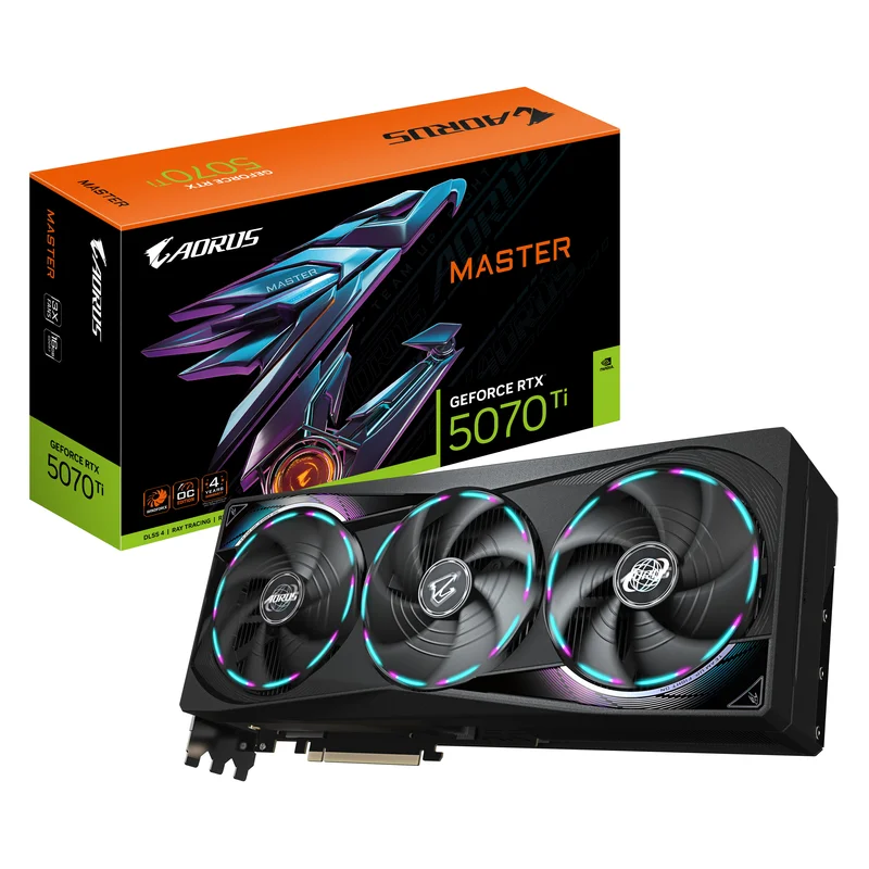 Product Image for Gigabyte Aorus GeForce RTX 5070 Ti MASTER 16GB - GeForce RTX | Webhallen