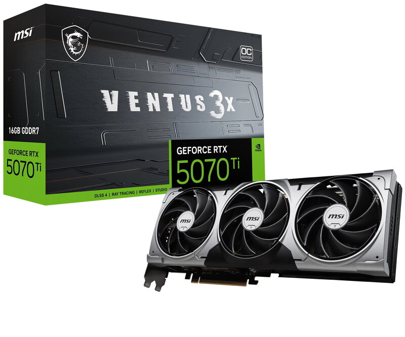 MSI GeForce RTX 5070 Ti VENTUS 3X 16GB OC