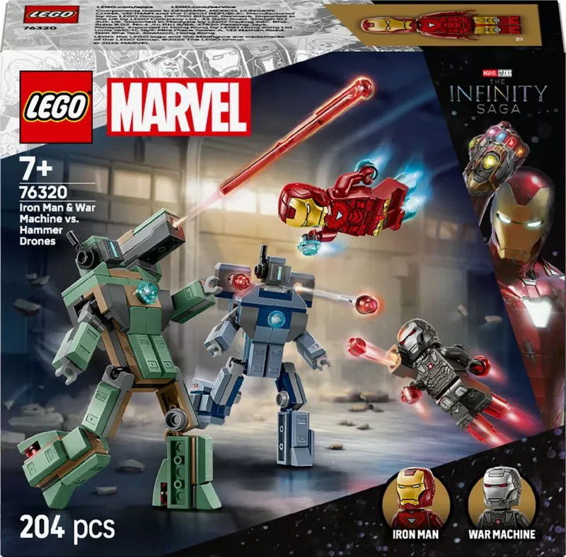 Product Image for LEGO Super Heroes Iron Man & War Machine mot Hammer Drones 76320