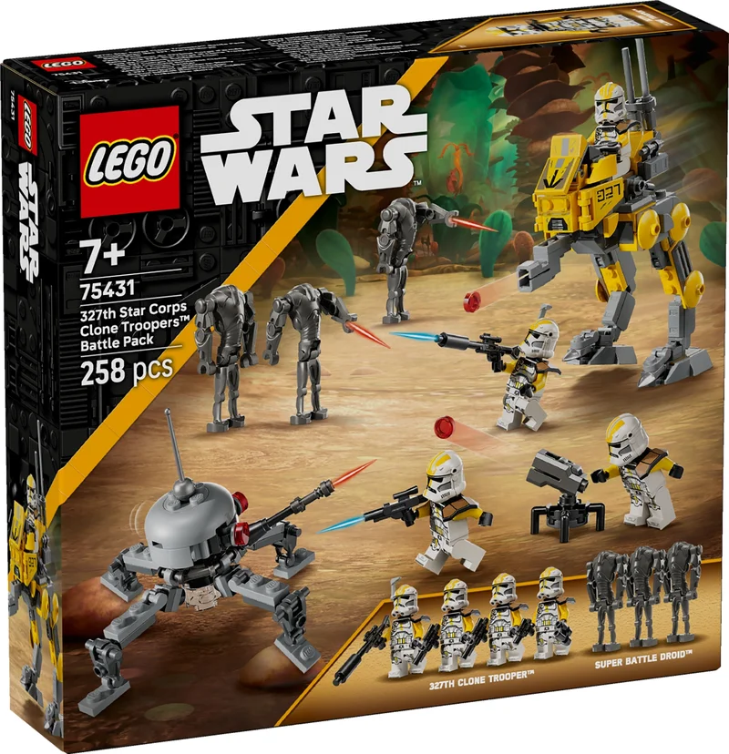 Product Image for LEGO Star Wars 327th Star Corps Clone Troopers Battle Pack 75431