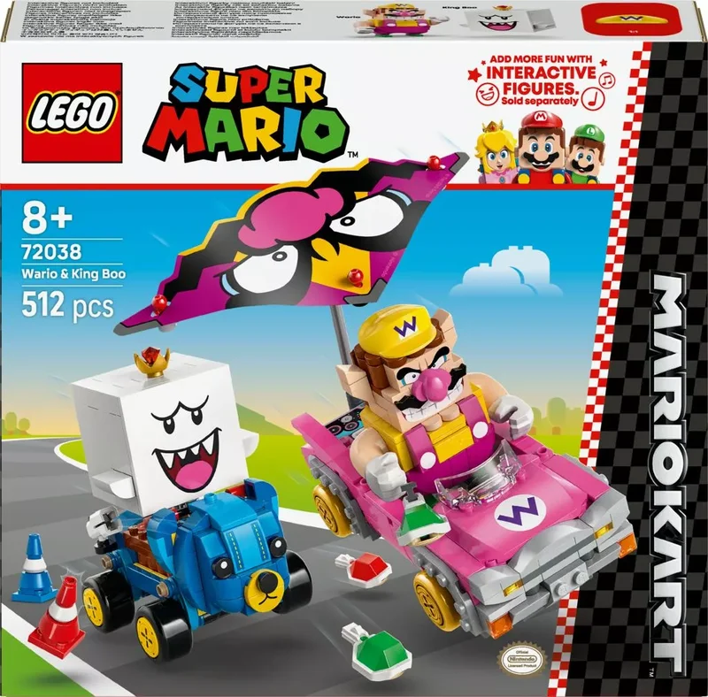 Product Image for LEGO Super Mario Mario Kart – Wario & King Boo 72038