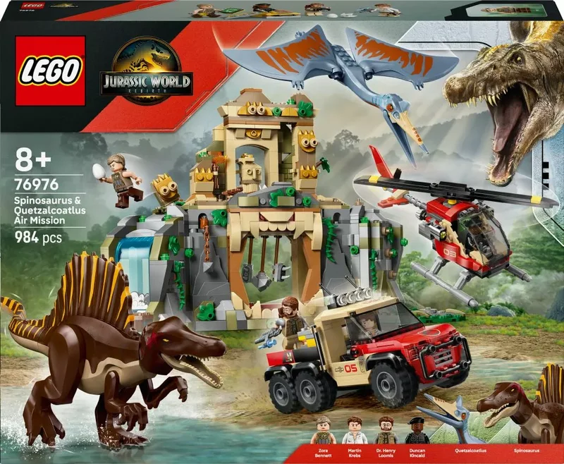 Product Image for LEGO Jurassic World Flyguppdrag med spinosaurus och quetzalcoatlus 76976