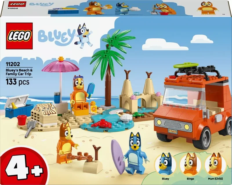 Product Image for LEGO Bluey Blueys familjetur till stranden 11202