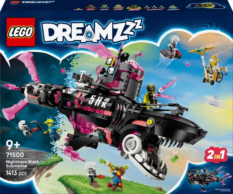 Product Image for LEGO DREAMZzz Mardrömmarnas haj-ubåt 71500