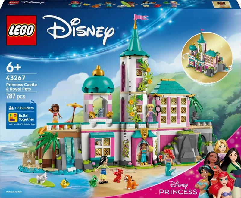 Product Image for LEGO Disney Princess Prinsesslott och kungliga husdjur 43267