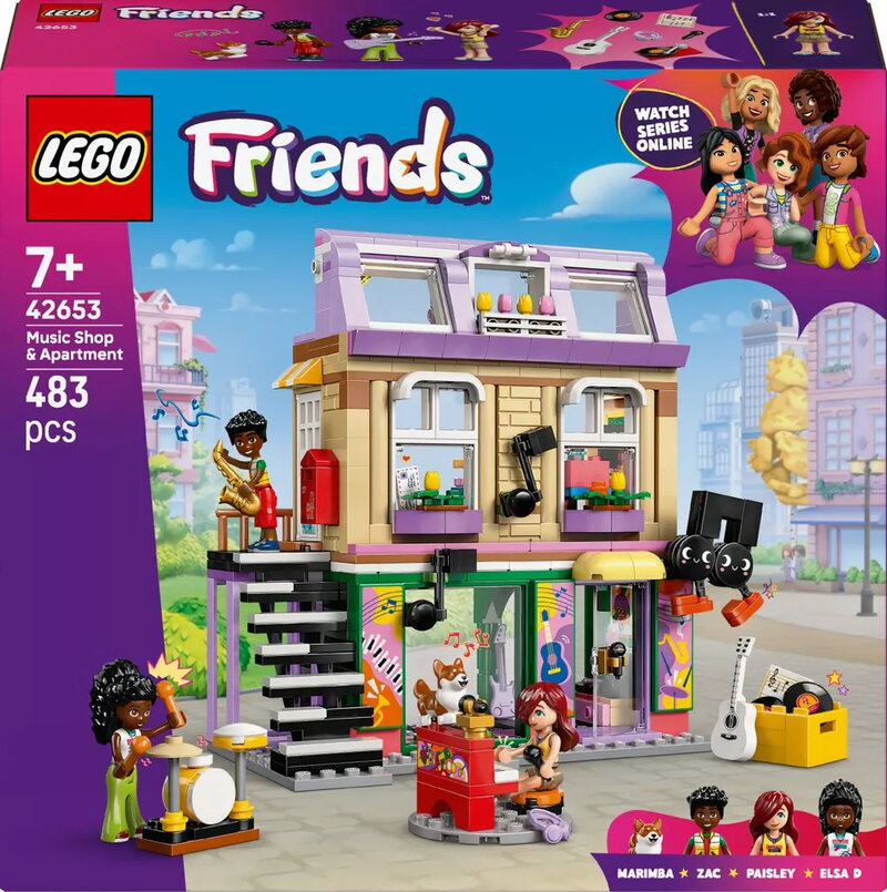 LEGO Friends Musikaffär & lägenhet 42653