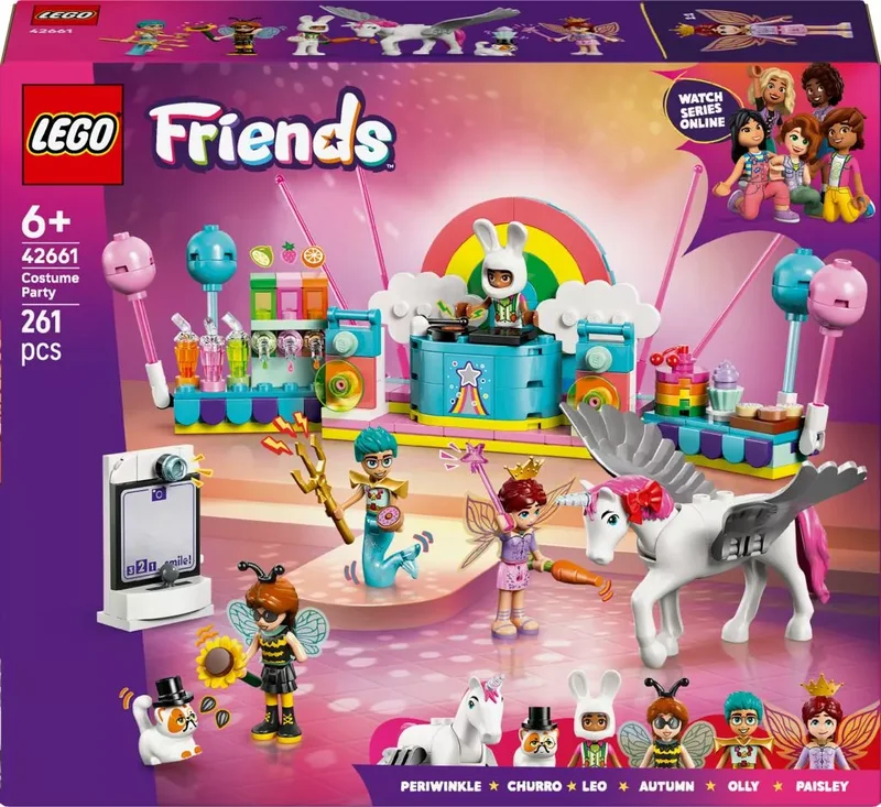Product Image for LEGO Friends Maskeradfest med enhörning och älva 42661