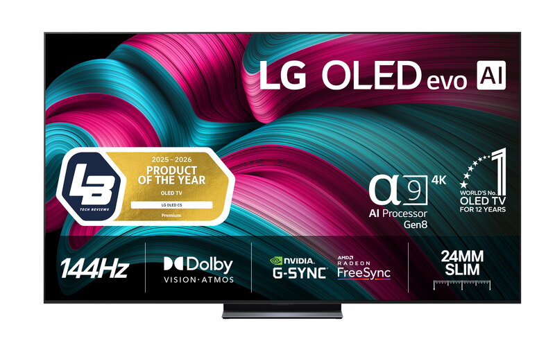 LG 83'' OLED83C54LA / 4K / OLED Evo / 144 Hz / webOS