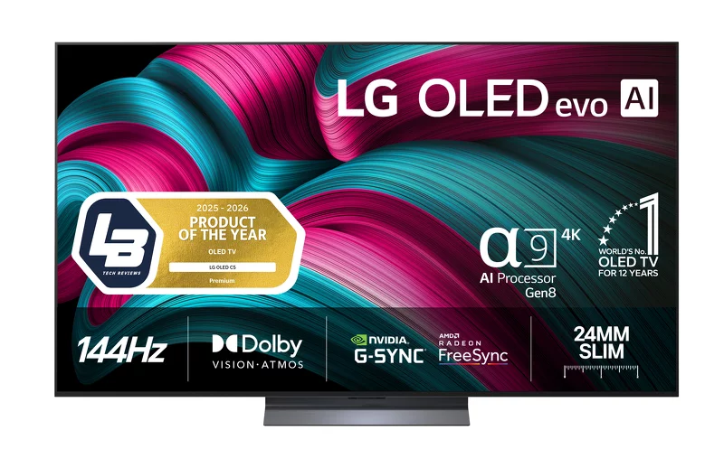 Product Image for LG 77'' OLED77C54LA / 4K / OLED Evo / 144 Hz / webOS
