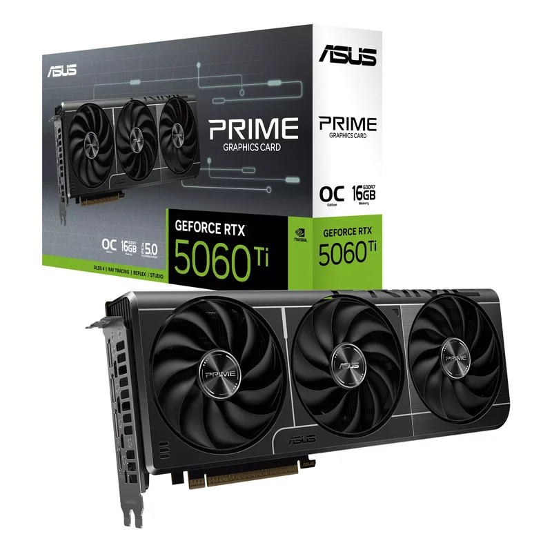 Product Image for ASUS GeForce RTX 5060TI Prime 16GB OC - GeForce RTX | Webhallen