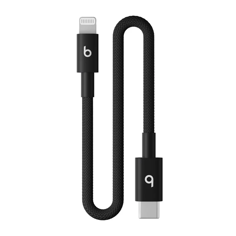 Product Image for Beats Vävd USB-C till Lightning kabel (20 cm) - Sprintsvart - Lightningkabel | Webhallen