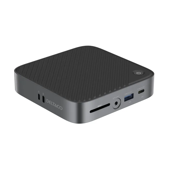Product Image for Deltaco Dockningsstation / USB-C / Dual Display / 65W PD laddning - Dockningsstation | Webhallen
