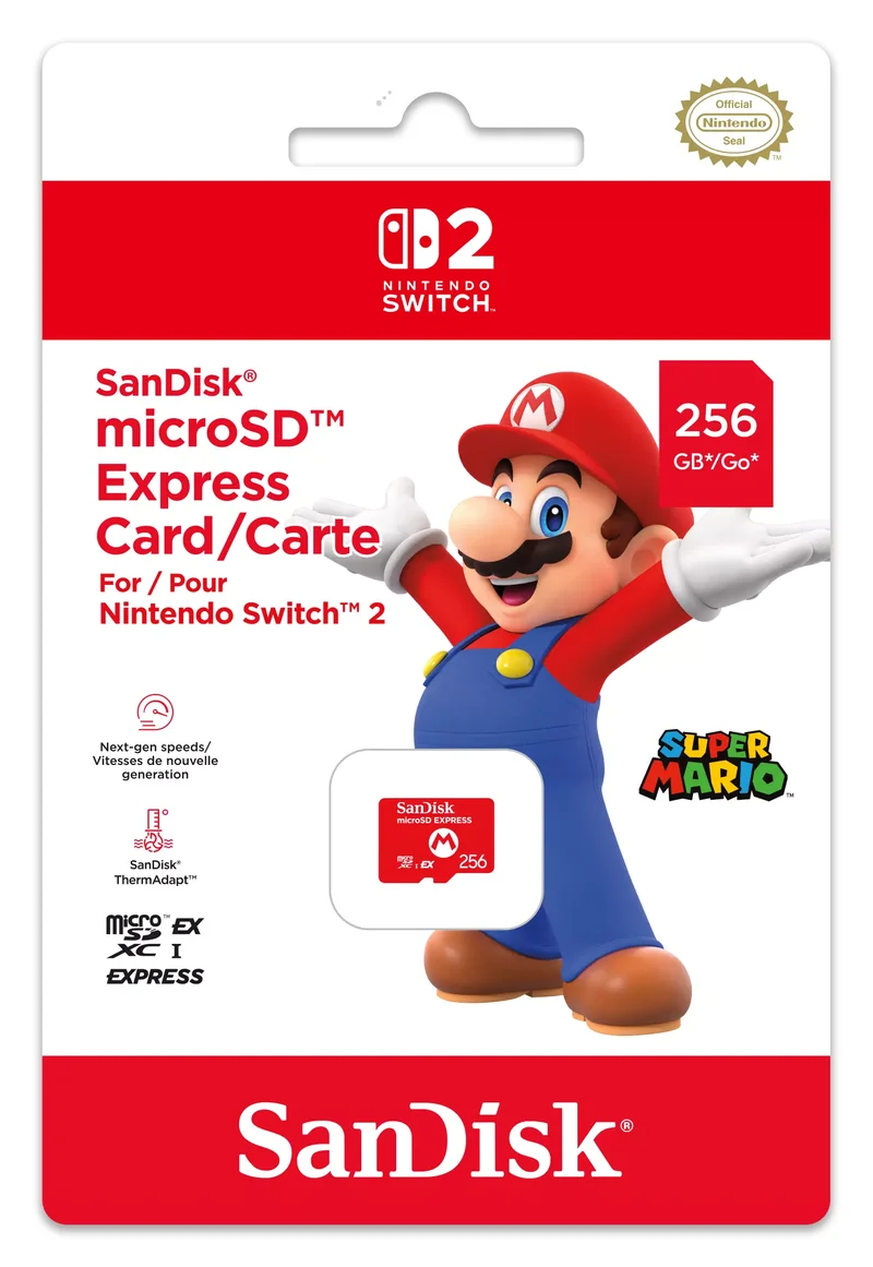 Product Image for SanDisk Nintendo Switch 2 microSD Express  - 256GB - Tillbehör | Webhallen