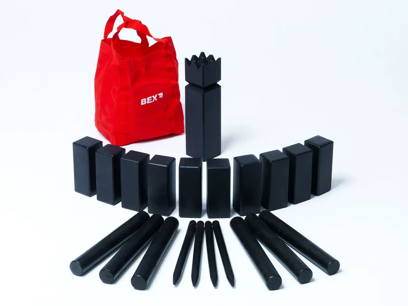 Product Image for Bex Kubb Original - Black Edition - Trädgårdsspel | Webhallen
