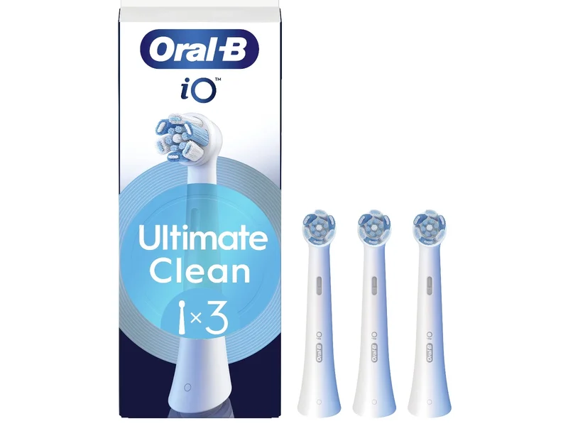 Product Image for Oral-B iO Ultimate Clean 3-pack -Vit - Borsthuvuden till eltandborstar | Webhallen