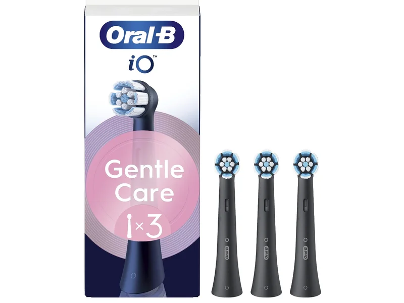 Product Image for Oral-B iO Gentle Care 3-pack - Svart - Borsthuvuden till eltandborstar | Webhallen