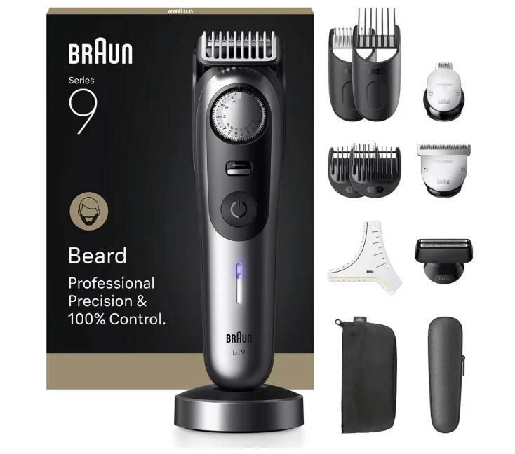 Product Image for Braun Skäggtrimmer Series 9 BT9560 - Grå/Blå - Skäggtrimmer | Webhallen