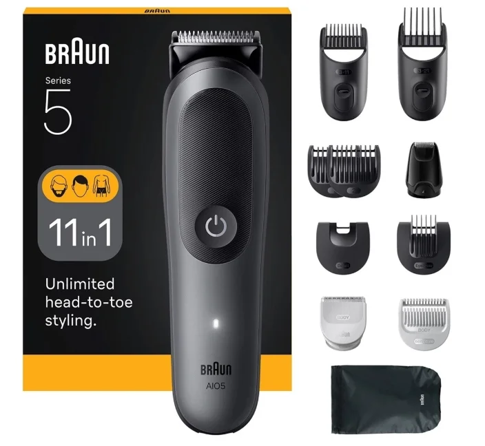Product Image for Braun All-in-One Series 5 5560 - Grå - Skäggtrimmer | Webhallen