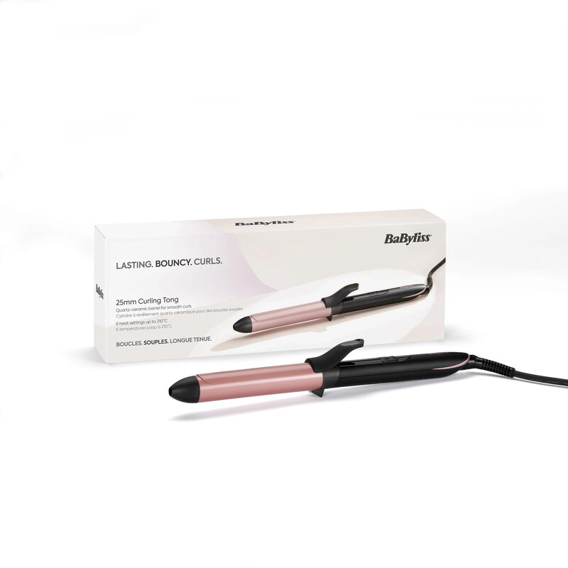 BaByliss C451E Curling Tong 25mm - Rose Quartz