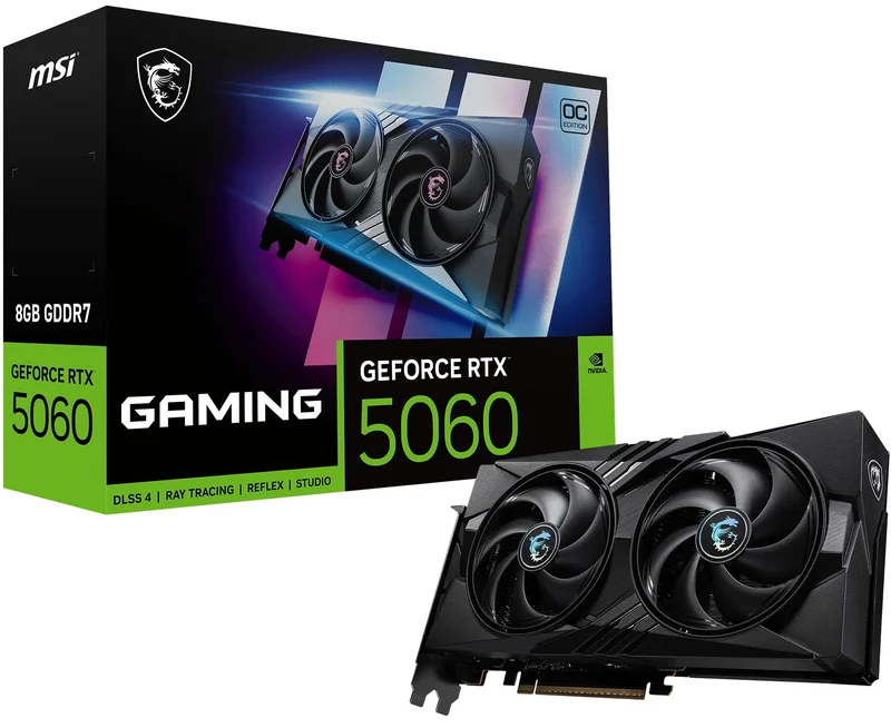 Product Image for MSI GeForce RTX 5060 8G GAMING OC - GeForce RTX | Webhallen