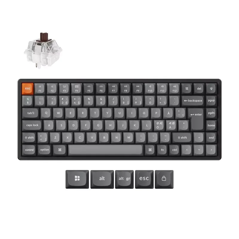 Product Image for Keychron K2 MAX Wireless Tri-Mode Hot Swap QMK/VIA Keychron Super Brown