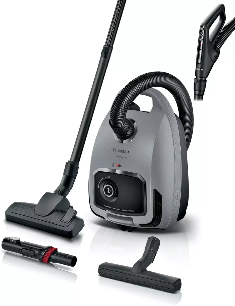 Product Image for Bosch BGB6X330 Serie 6 Dammsugare med HEPA-filter - Grå - Golvdammsugare | Webhallen